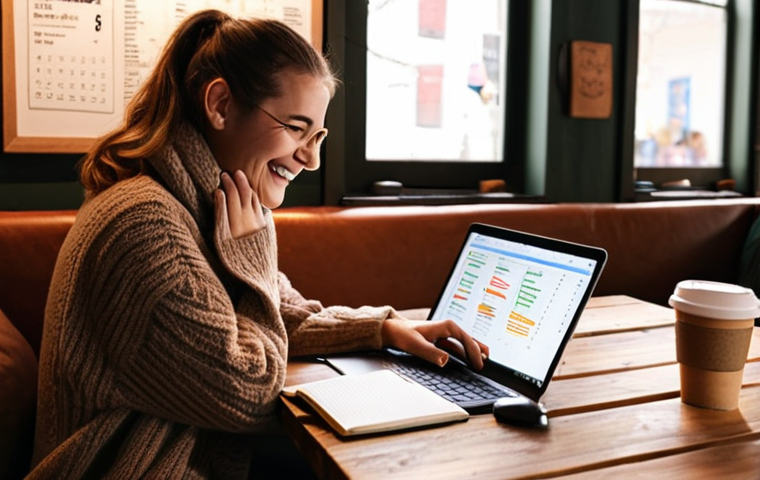 **Image Prompt:** A person smiling and working on a laptop at a cozy coffee shop, surrounded by notes and a planner. The scene should convey productivity, focus, and the excitement of building a side hustle. Include a latte on the table and warm, inviting lighting. The laptop screen shows lines of code or a design project.