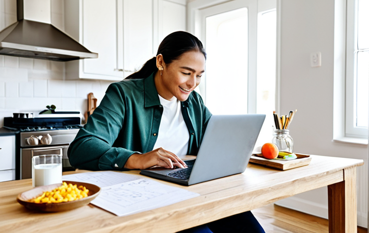 부업 선택에서의 심리적 요인 분석 - Overcoming "Shiny Object Syndrome"**

"A determined individual in a bright, modern home office, full...