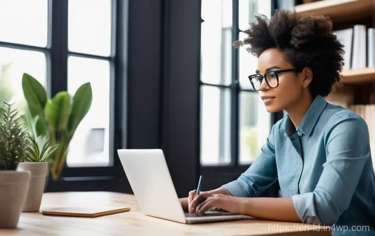 부업을 위한 필수 교육 과정 - **Prompt:** A focused young adult, 25-35 years old, of diverse ethnicity, with a determined yet opti...