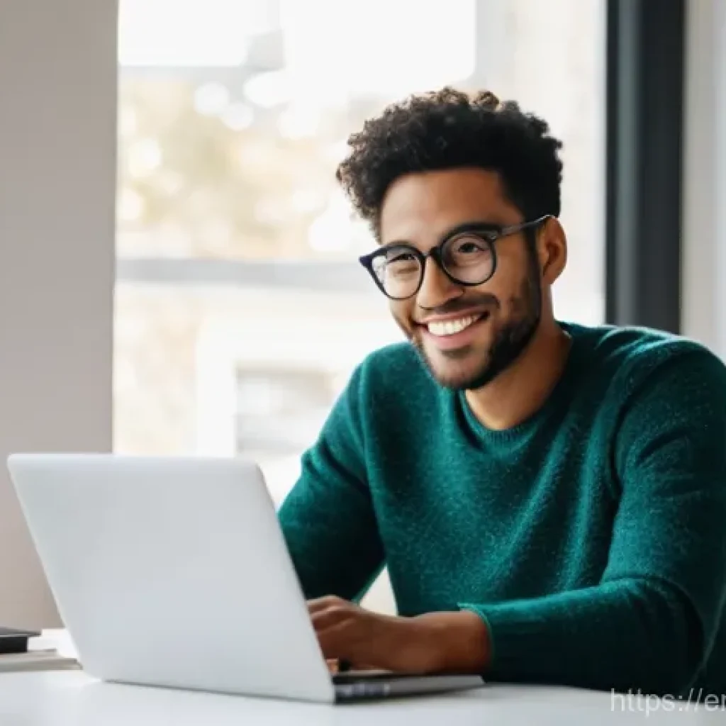 부업 시장의 경쟁 분석 - **Prompt:** A diverse individual, appearing to be in their late 20s or early 30s, is seated at a min...