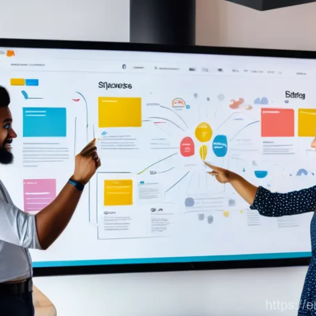 부업 아이디어의 상업적 가능성 분석 - A vibrant, diverse group of young entrepreneurs in a modern, sunlit co-working space, actively engag...